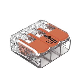 conector compacto para 1 cable de entrada 2 cables de salida  cables compatibles 28awg12awg208286