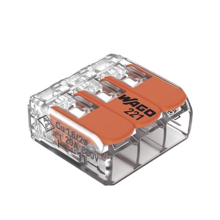 conector compacto para 1 cable de entrada 2 cables de salida  cables compatibles 28awg12awg208286