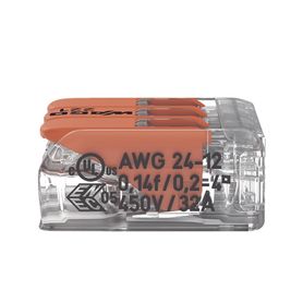 conector compacto para 1 cable de entrada 2 cables de salida  cables compatibles 28awg12awg208286