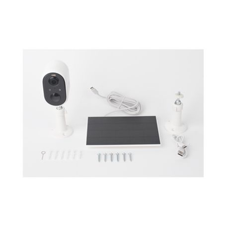 Cámara Ip De Bateria Gran Angular 3mp  Wifi  Audio De 2 Vias  Bateria Recargable 5200mah  Ip65 Exterior Con Protección  Estadist