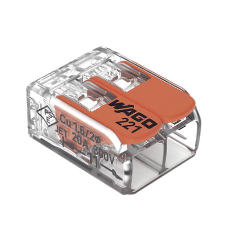 conector compacto para 1 cable de entrada 1 cable de salida  cables compatibles 28awg12awg208285
