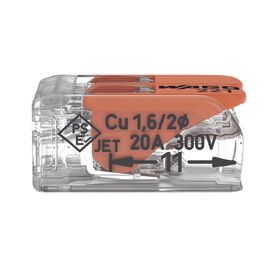 conector compacto para 1 cable de entrada 1 cable de salida  cables compatibles 28awg12awg208285