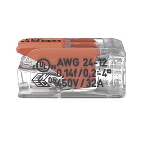 conector compacto para 1 cable de entrada 1 cable de salida  cables compatibles 28awg12awg208285