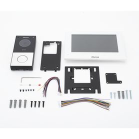 kit de videoportero akuvox wifi monitor linux de 7 pulgadas 100 en la nube  poe  bluetooth  nfc  lector de tarjetas mifare  onv