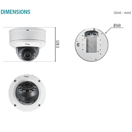 Cámara Ip Domo 2 Megapixel (1080p)  Antivandalica Ik10  Audio De Dos Vias  Alarma I/o  Poe/12 Vcc  Ir 30m  Microsd  Icr  Wdr  Le