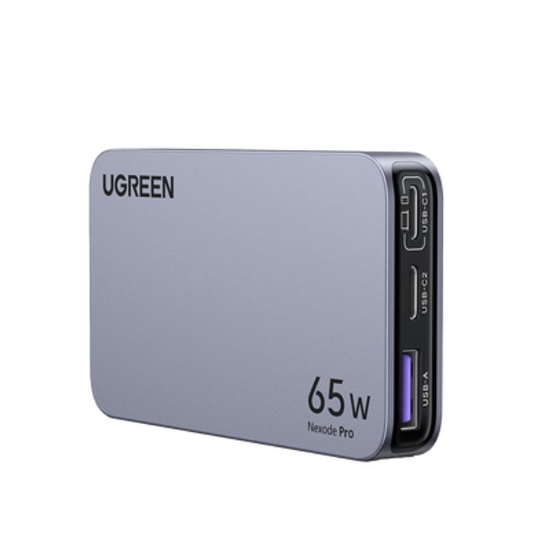 Cargador Ultra Slim 65w Nexode Pro Diseno De Pared Plano  3 Puertos De Carga Rápida  2 Usbc  1 Usba  Tecnologia Ganinfinity  Pd3