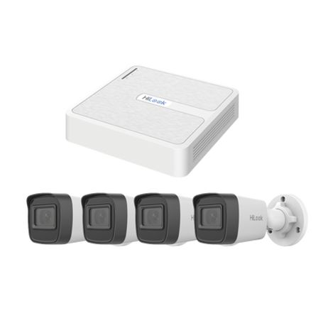 Kit Ip 2 Megapixel / Nvr De 8 Canales Con 8 Puertos Poe  / 4 Cámaras Ip Bala Para Exterior