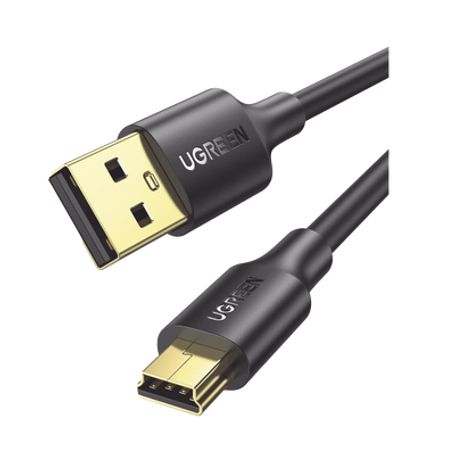 Cable Usba 2.0 A Mini Usb  1m  Cable De Datos Y Alimentación  480mps  Chip Inteligente  Pvc  Para Discos Duros Hdd O Ssd Gopro H