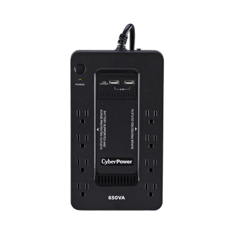 Ups De 650 Va/390 W Topologia Standby Con Modo Ahorrador Eco Entrada 120 Vca Nema 515p Con 8 Tomas Nema 515r 