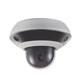 mini domo panovu 2 megapixel  1 ptz 4x zoom  3 lentes panorámicos 360°  h265  10 mts ir  uso en interior  poe  dwdr  micro sd