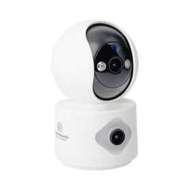 camara doble lente 3mp wifi autoseguimiento detección de movimiento audio de 2 vias almacenamiento hasta 128gb233547