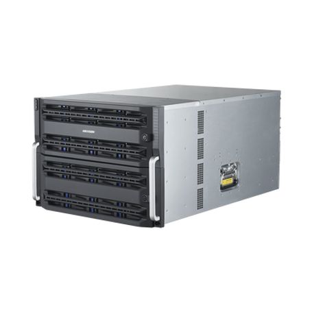 servidor de almacenamiento en red  soporta 48 discos duros no incluye discos  soporta hasta 512 canales ip  controlador simple 