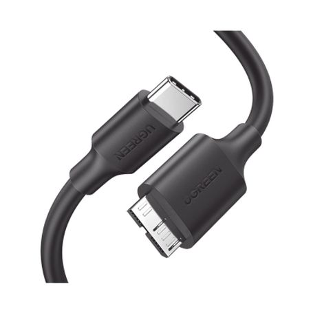 Cable Usb Tipo C 3.0 A Micro Tipo B  1m Carga Rápida  5 Gbps  Transferencia De Datos  Blindaje Interior Múltiple  Compatible Con