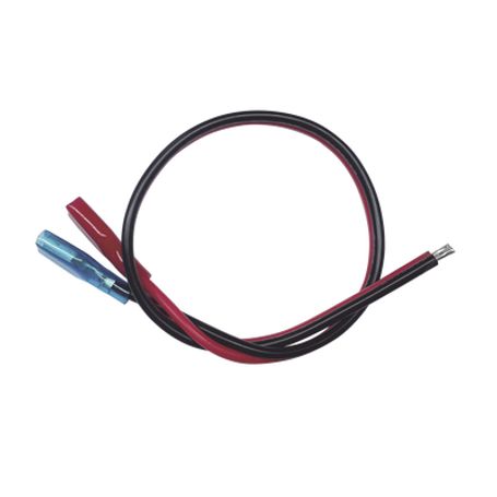 Cables En Paquete Dual / Cable Rojo Y Negro / 30 Cm / Terminal F1 En Un Extremo / Puntas Libres En El Otro / Conexión A Baterias