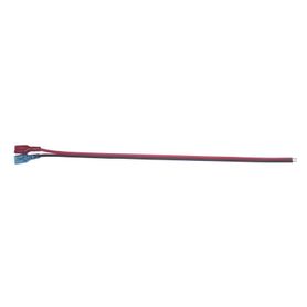 cables en paquete dual  cable rojo y negro  30 cm  terminal f1 en un extremo  puntas libres en el otro  conexión a baterias de 