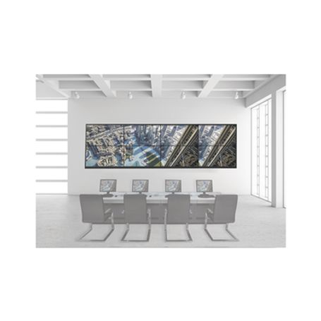 kit videowall 4x2  incluye 8 pantallas de 55  decoder  base de pared