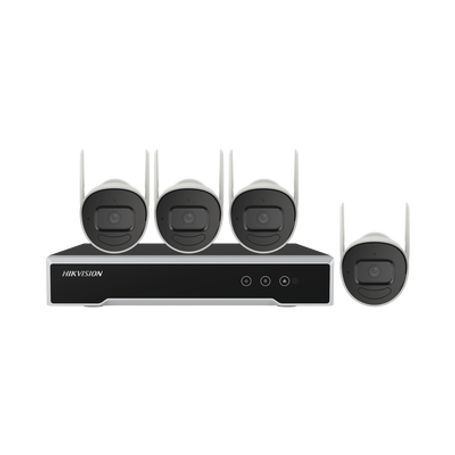 Kit Ip Inalámbrico 1080p / Nvr 4 Canales / 4 Cámaras Bala Para Exterior / 1 Hdd De 1 Tb / Modo Repetidor