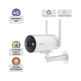 cámara bala  4g  resolución 3 megapixel 2k  visión nocturna en color  ai detección de humanos y vehiculos  defensa activa con s