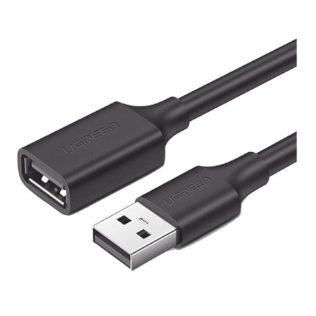 Cable Extensor Usb 2.0 A A A  1 Metro  Machohembra  Ultra Durabilidad  Núcleo De Cobre Estanado 28/22 Awg  Blindaje Interior Múl