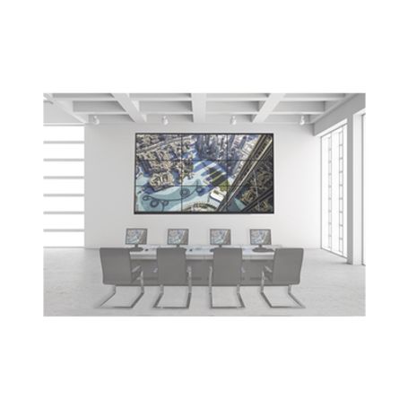 kit videowall 3x3  incluye 9 pantallas de 55  decoder  bases de pared  accesorios de instalación