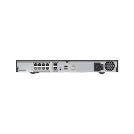 nvr de 12 megapixel hasta 8 canales con licencias wave  incluye 1 licencia wavepro04  4tb incluidos  8 puertos poe  h265  wises