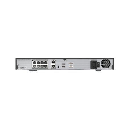 Nvr De 12 Megapixel Hasta 8 Canales Con Licencias Wave / Incluye 1 Licencia Wavepro04 / 4tb Incluidos / 8 Puertos Poe / H.265  W