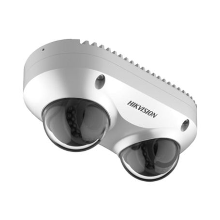 panovu series  lente dual de 4 megapixel  2 lentes fijos de 28 mm  recomendado para pasillos o esquinas  ip67  ik10  poe  wdr 1