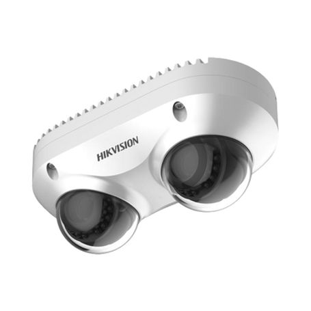 Panovu Series / Lente Dual De 4 Megapixel / 2 Lentes Fijos De 2.8 Mm / Recomendado Para Pasillos O Esquinas / Ip67 / Ik10 / Poe 