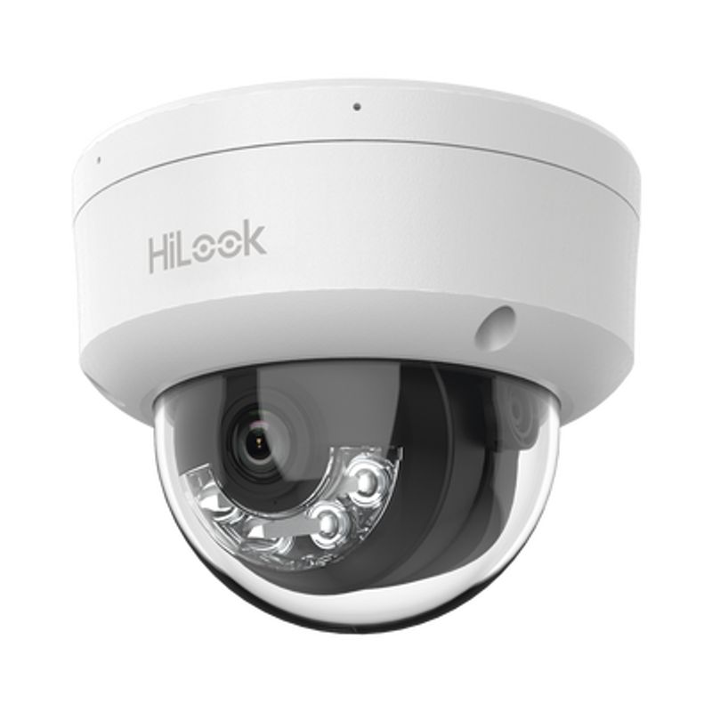 Dual Light Domo Ip De 2 Megapixel (1080p) / Lente 2.8 Mm /  Ángulo De Visión 101° / 20 Mts Ir  15 Mts Luz Blanca / Micrófono Int