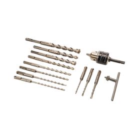 juego de 14 piezas de brocas cinceles y broquero sds plus makita237547