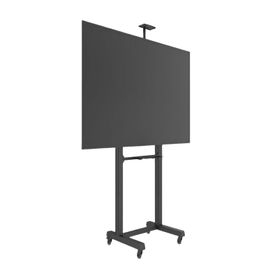 montaje de piso móvil para pantallas de  65 in a 100 in  vesa 100 x 100 hasta 1000 x 600  carga maxima soportada 120kg fabricad