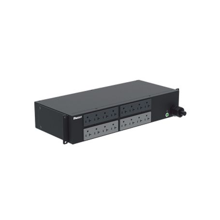 Pdu Básico Para Distribución De Energia Enchufe De Entrada Nema L530p Con 16 Contactos Nema 520r Instalación Horizontal De 19in 