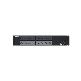pdu básico para distribución de energia enchufe de entrada nema l530p con 16 contactos nema 520r instalación horizontal de 19in