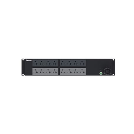 Pdu Básico Para Distribución De Energia Enchufe De Entrada Nema L530p Con 16 Contactos Nema 520r Instalación Horizontal De 19in 