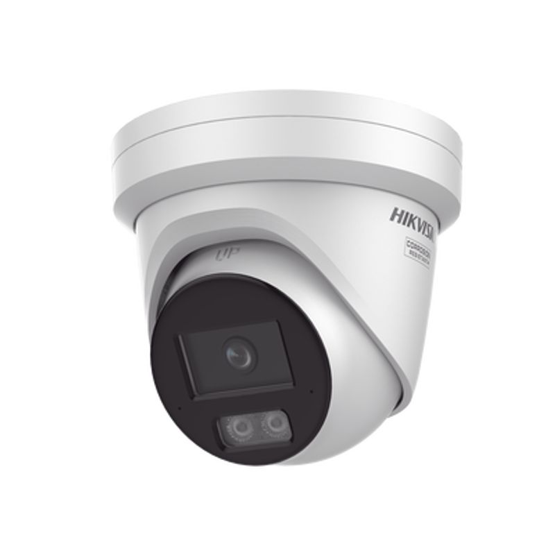 Dual Light  Colorvu 3.0  Hikai Turret Ip 4 Megapixel / Lente 2.8 Mm / 30 Mts Ir  Luz Blanca / 2 Microfonos Integrados / Exterior
