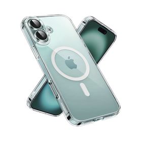funda protectora magnética transparente ugreen classy para iphone 16 plus transparente