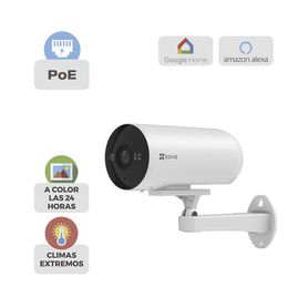cámara exterior inteligente color night vision  2k   ai detección humana y vehicle  h265  vision nocturna a color  ip67  poe  a