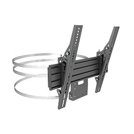 montaje para pantallas de 32 a 65 pulgadas en columna vesa 100 x 100 hasta 400 x 400  color negro cap max 35kg236049