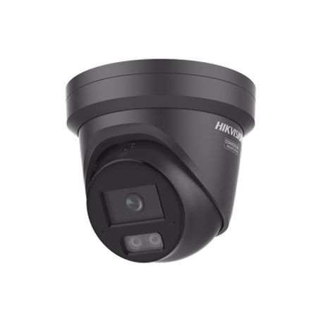 Dual Light  Colorvu 3.0  Hikai Turret Ip 4 Megapixel / Lente 2.8 Mm / 30 Mts Ir  Luz Blanca / 2 Microfonos Integrados / Exterior