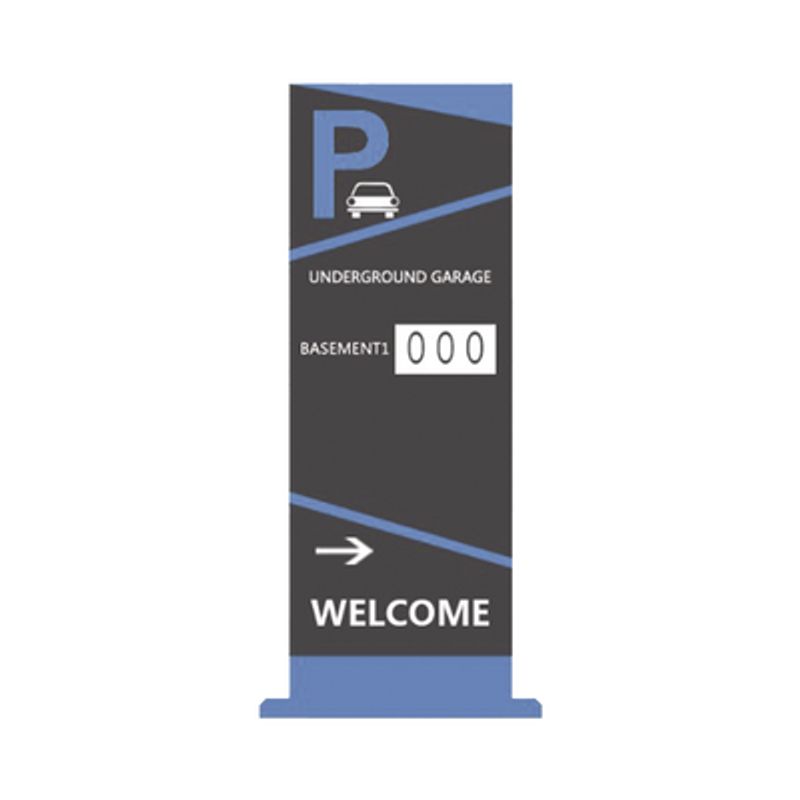 Pantalla Principal De Guia De Estacionamiento / 4 Módulos / Mensaje De Bienvenida / Uso Con Aplicación De Guia De Estacionamient