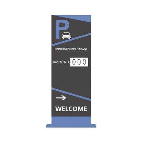 Pantalla Principal De Guia De Estacionamiento / 4 Módulos / Mensaje De Bienvenida / Uso Con Aplicación De Guia De Estacionamient