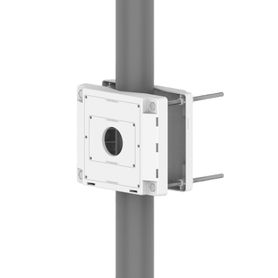 soporte de poste  montura de aluminio  color blanco  carga máxima 40 kg  certificaciones fccceeacul238910