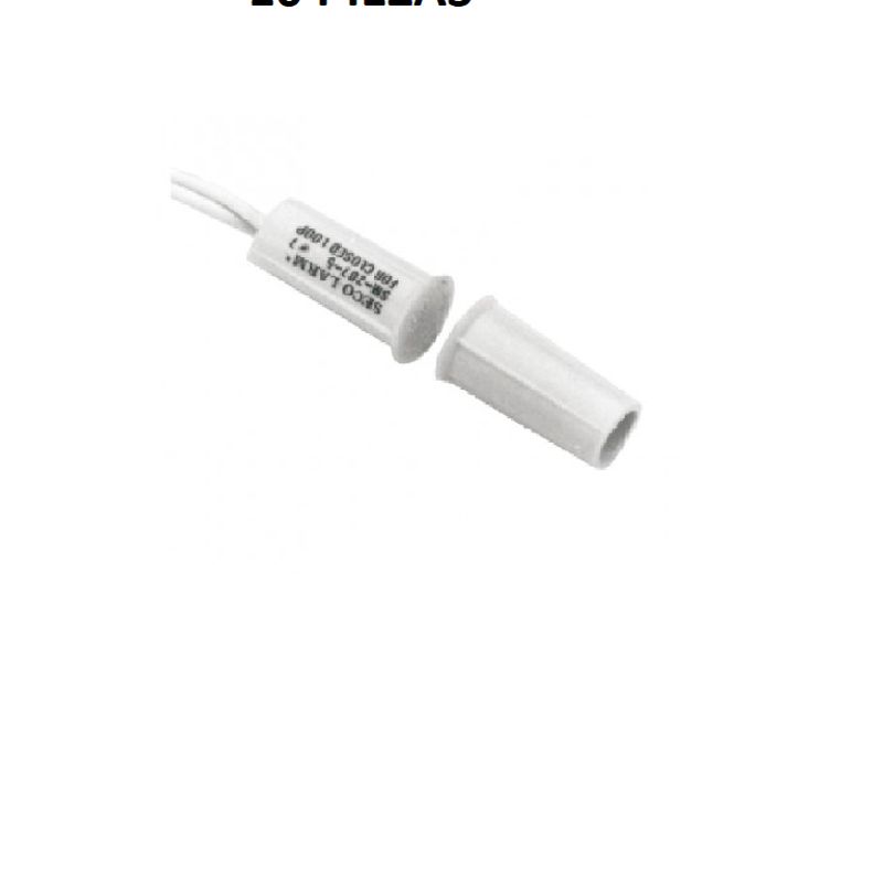 Secolarm 10pkw  Paquete De 10 Contacto Magneticos Blanco Gap 3/4 De Embutido Tipo Taquete Compatible Paneles Dsc / Risco / Bosch