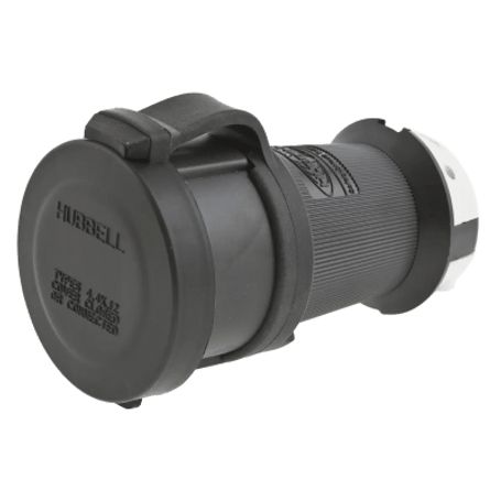 Conector Hembra Con Bloqueo De Media Vuelta / 30 A 480 V Ca / 3 Polos Trifásico / Nema L1630r / Terminal De Tornillo / Cubierta 