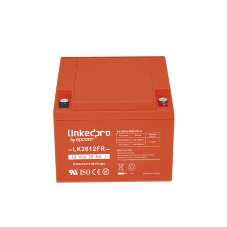 Bateria 12 V / 26 Ah / Ul / Tecnologia Agmvrla / Vida Útil Promedio De 5 Anos / Retardante A La Flama / Para Uso En Equipo Elect