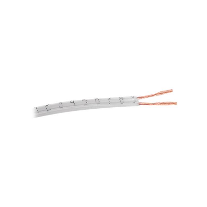 Bobina De 100 Metros De Cordones Flexibles Pot En Color Blanco