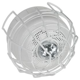 protector de rejilla anti vandalismo y golpes accidentales color blanco para sirenasestrobosbocinas system sensor montaje en su