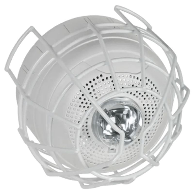 Protector De Rejilla Anti Vandalismo Y Golpes Accidentales Color Blanco Para Sirenas/estrobos/bocinas System Sensor Montaje En S