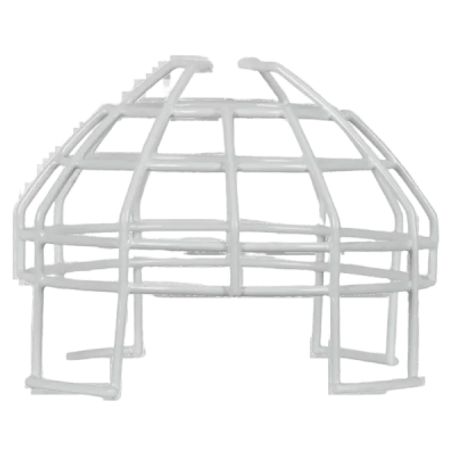 Protector De Rejilla Anti Vandalismo Y Golpes Accidentales Color Blanco Para Sirenas/estrobos/bocinas System Sensor Montaje En S