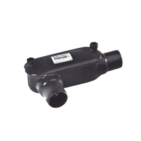 caja ovalada tipo lr con recubrimiento exterior de pvc de 34 19 mm